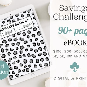 Savings Challenge Book: 12-Month Printable Tracker (PDF Download)