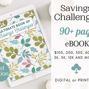 Savings Challenge Book: 12-Month Budget Binder (Printable PDF Download)
