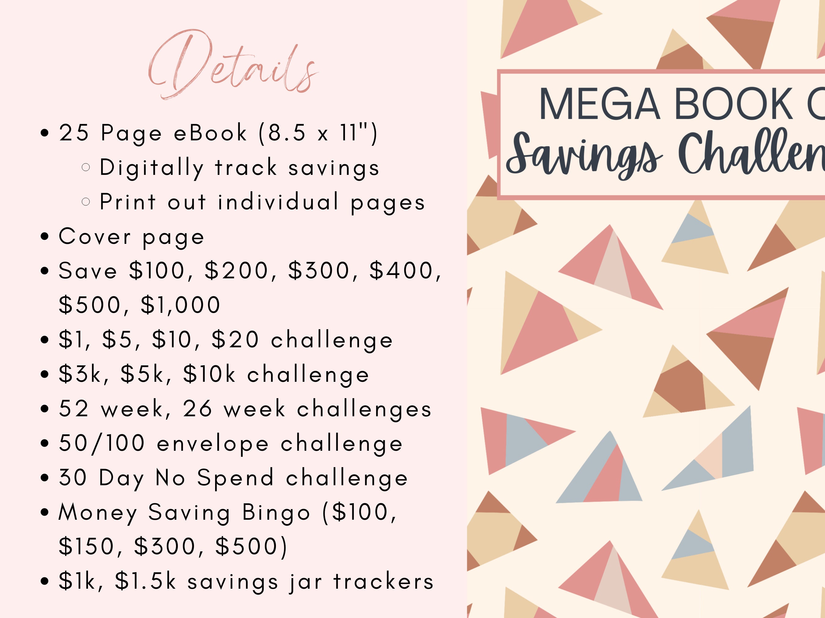 Savings Challenge Book Savings Challenge Printable Savings Challenge Bundle Money Saving Bingo ...