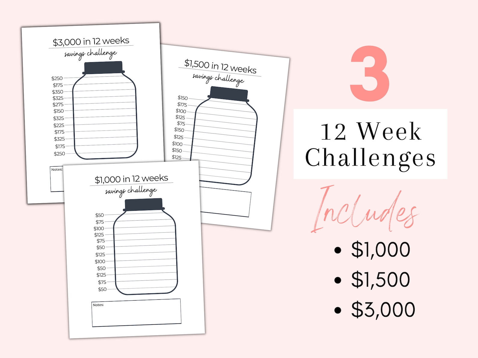 Savings Challenge Book Savings Challenge Printable Savings - Etsy