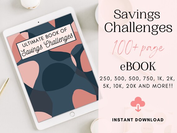 Savings Challenge Book Savings Challenge Printable Savings - Etsy