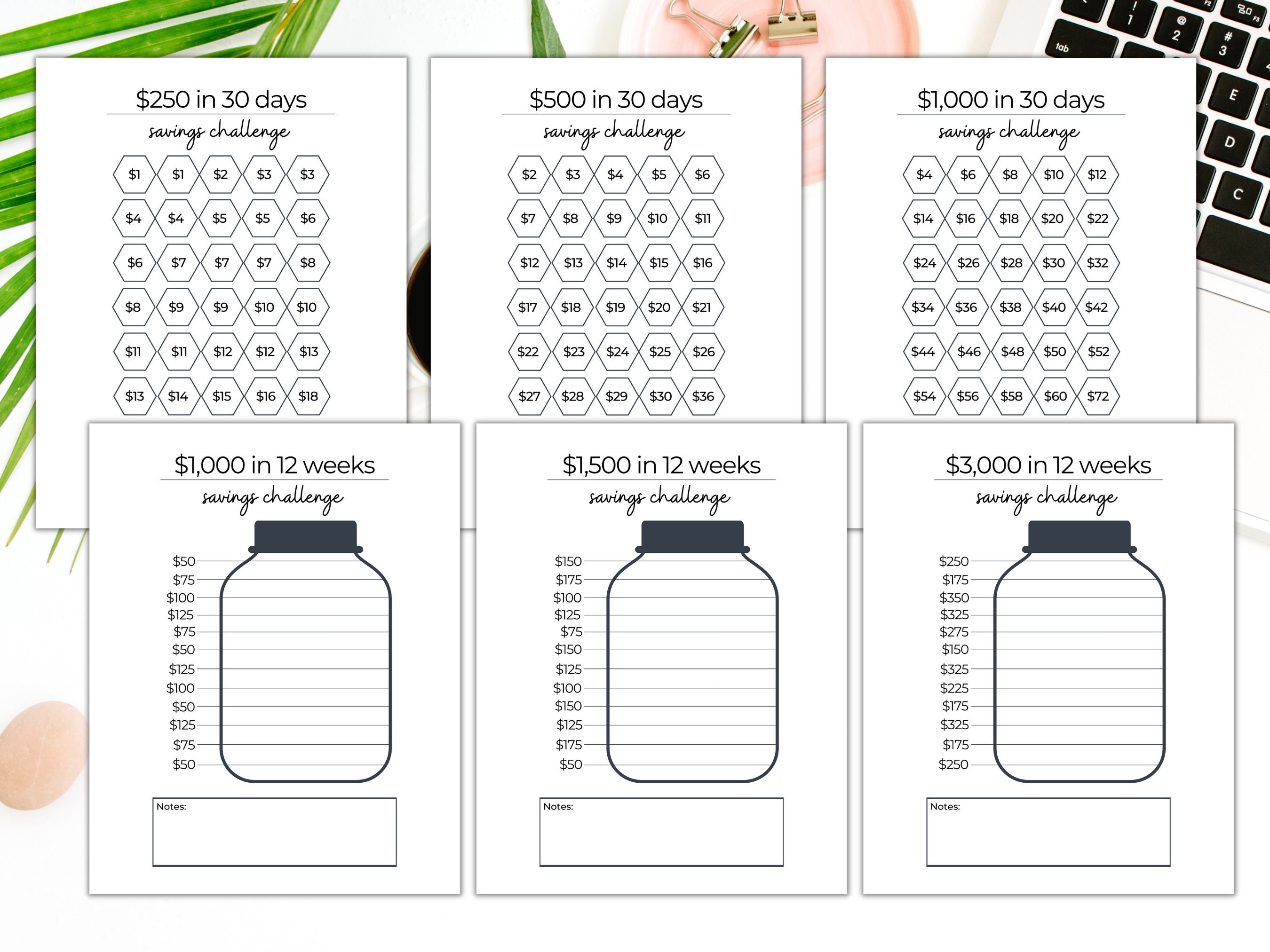 Ultimate Savings Challenge Book Savings Challenge Bundle Savings Tracker Printable 2 Digital ...