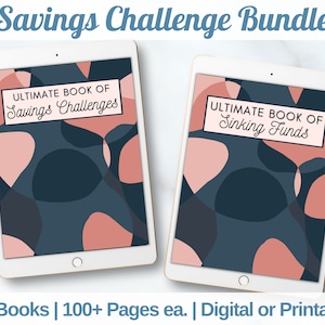 Savings Challenge Bundle: 200+ Pages of Savings Trackers (Digital eBooks)