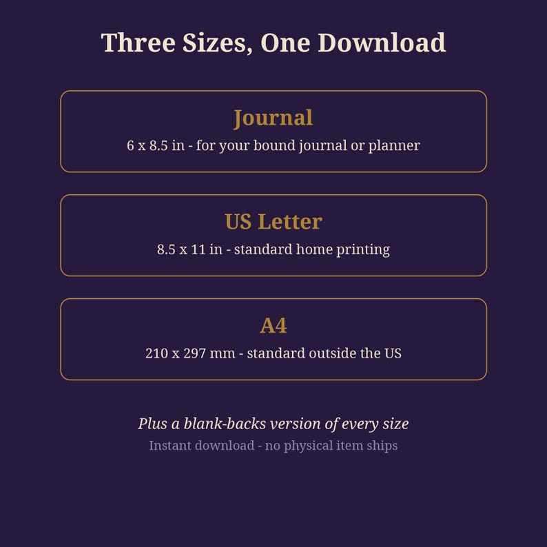 Witchy Journal Dividers Printable | Enchanted Garden Section Covers | Book of Shadows Dividers | Grimoire Pages | PDF Letter A4 Journal Size image 4