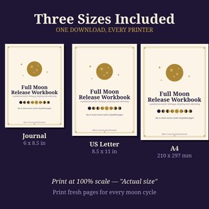 Werkboek voor het loslaten bij volle maan | Printbare maandagboekpagina's | Werkblad voor loslaten en dankbaarheid | Heksenplanner (pdf) | Grimoirepagina's afbeelding 4