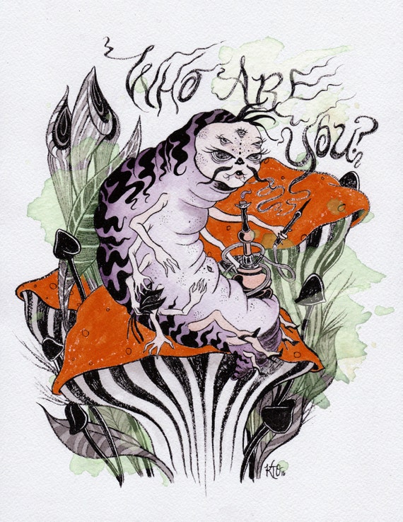 Hookah Caterpillar Tattoo