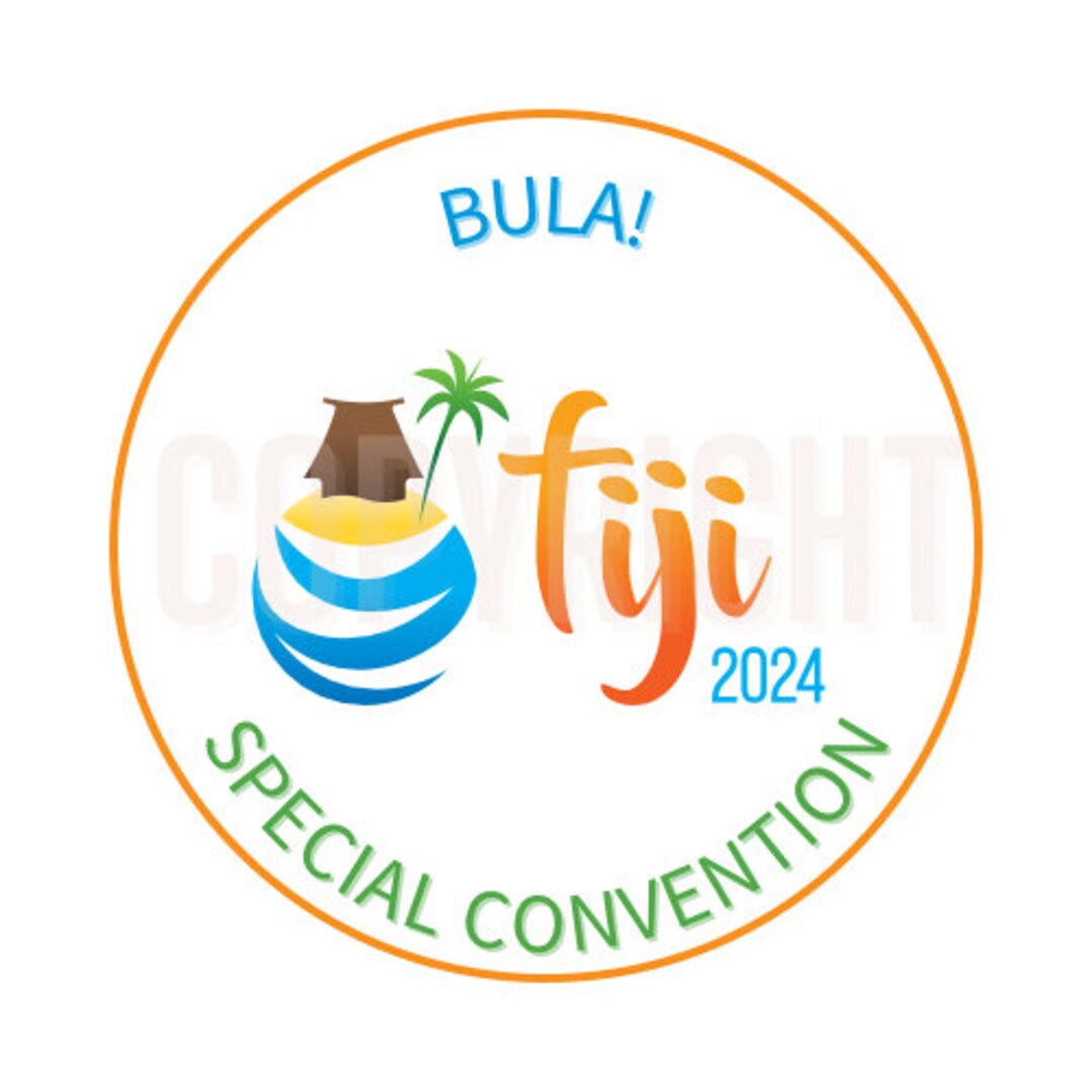 Fiji 2024 JW Special Convention Button Pin, Stickers, Design Etsy
