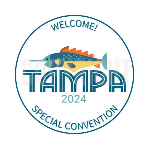 Tampa Special Convention JW 2024 button pins magnets stickers