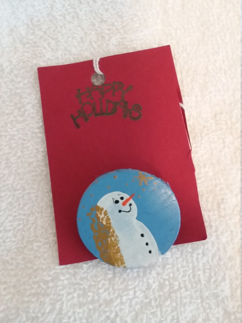 Christmas Snowman Pin