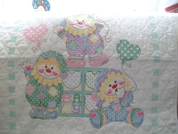 embroidered baby blankets etsy