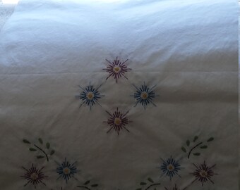 Hand embroidered table runner