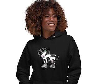 Space Cow - Graphic Hoodie-Unisex