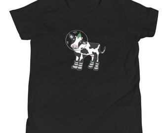 Space Cow Youth Short Sleeve Tee