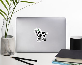 Space Cow - Graphic Art- Small & Medium Sticker