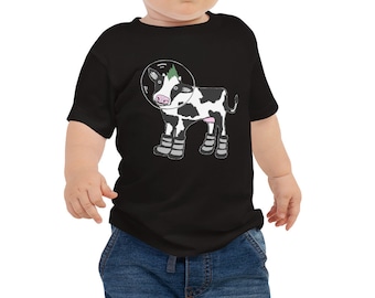 Space Cow Baby Graphic Tee