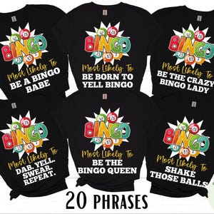 Funny Bingo Shirts, Group Bingo Squad Tshirts, Bingo Game Lover, Gift for Bingo Players, Bingo Crew Tees, Bingo Game Shirts, Men Women Kids