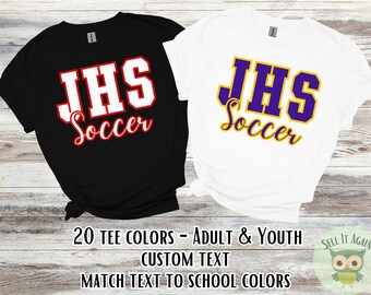 Custom Soccer Shirt, Soccer Team Tshirt, Personalized Soccer Mom Shirt, Soccer Dad Shirt, Gift for Soccer Coach, High School Soccer Team