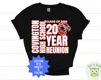 Custom Class Reunion Shirt, High School Reunion Shirts, College Reunion, Bulk Order Reunion Favors, Reunion Gift, Class of T-shirts Hoodie