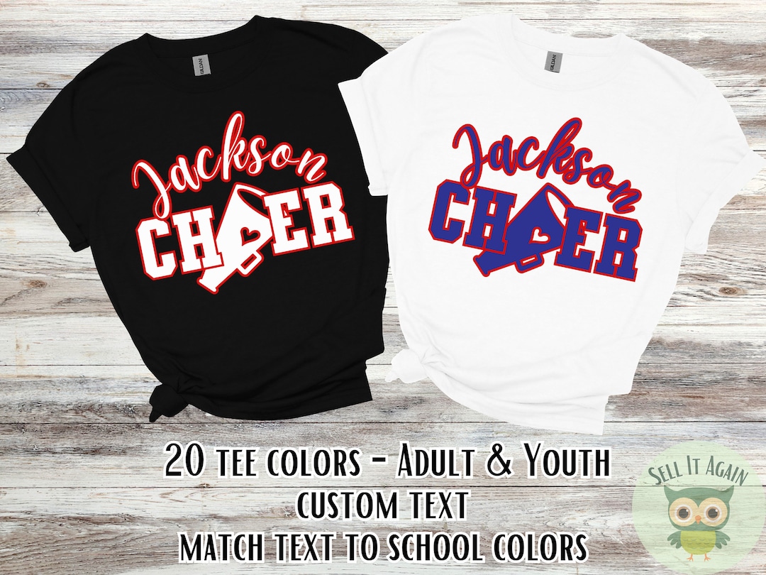 Custom Cheer Team Shirts, Personalize Cheerleading Team Name Shirt ...