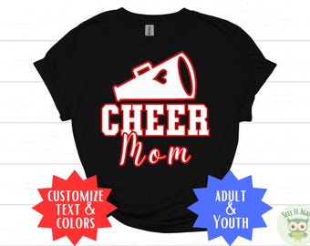 Custom Family Cheer Shirts, Football Cheer Mom Shirt, Cheer Dad TShirt, Cheer Family Gift, Cheer Sister, Cheer Brother, Adult & Kids