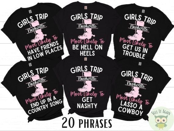Nashville Girls Trip Shirts, Nashville Trip Gifts, Nashville Tennessee Bachelorette Party Tees, Nashville Vacation, Matching Group, Favors