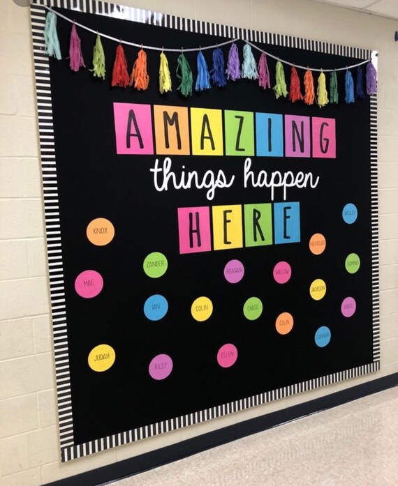 Teachers School Bulletin Board Cutouts Diy Kit Etsy