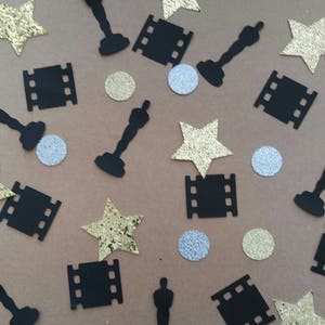 Film Movie Hollywood Theme Inspired Personalize Confetti, Birthday, Party, Table Decor, Candy Buffet