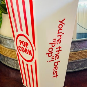 Phrase Personalization Reusable Plastic Popcorn Buckets | Plain Buckets | Popcorn Party | Circus Party Theme | Popcorn Buckets Favors