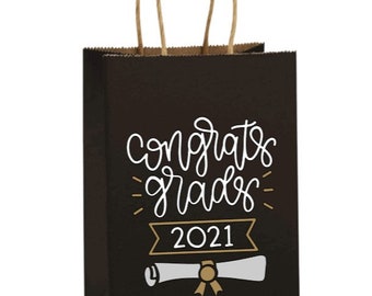 Graduation Ceremony Gift Bag  Graduation Bag  Congrats Grad  Gift Bag  Personalized Gift Bag  Custom Gift Bag