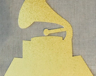 Glittery Hollywood Trophy Cutouts, Hollywood Birthday Party, Graduation Party, Movie Theme Decorations Pick your color