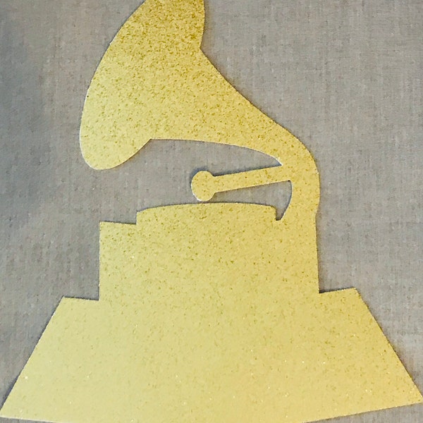 Glittery Hollywood Trophy Cutouts, Hollywood Birthday Party, Graduation Party, Movie Theme Decorations Pick your color