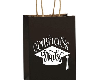 Graduation Ceremony Gift Bag / Graduation Bag / Congrats Grad Gift Bag / Personalized Gift Bag / Custom Gift Bag