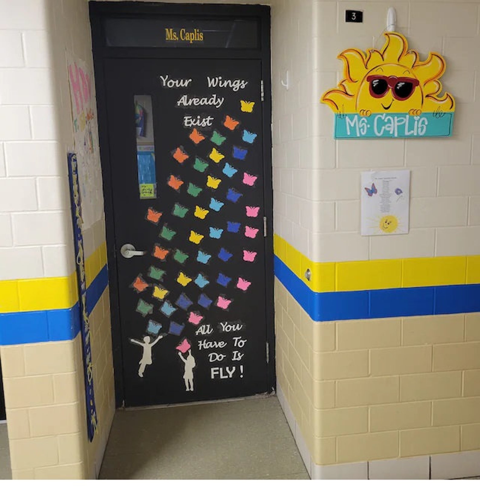 Teachers School Classroom Door Decoration Cutouts DIY Kit "your Wings ...
