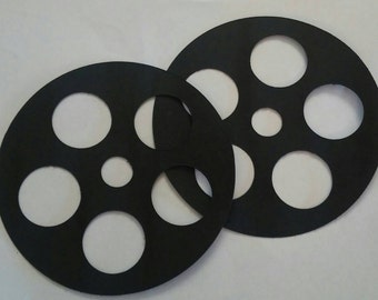 Film Reel Cutouts, Hollywood Birthday Party, Graduation Party, Movie Theme Decorations