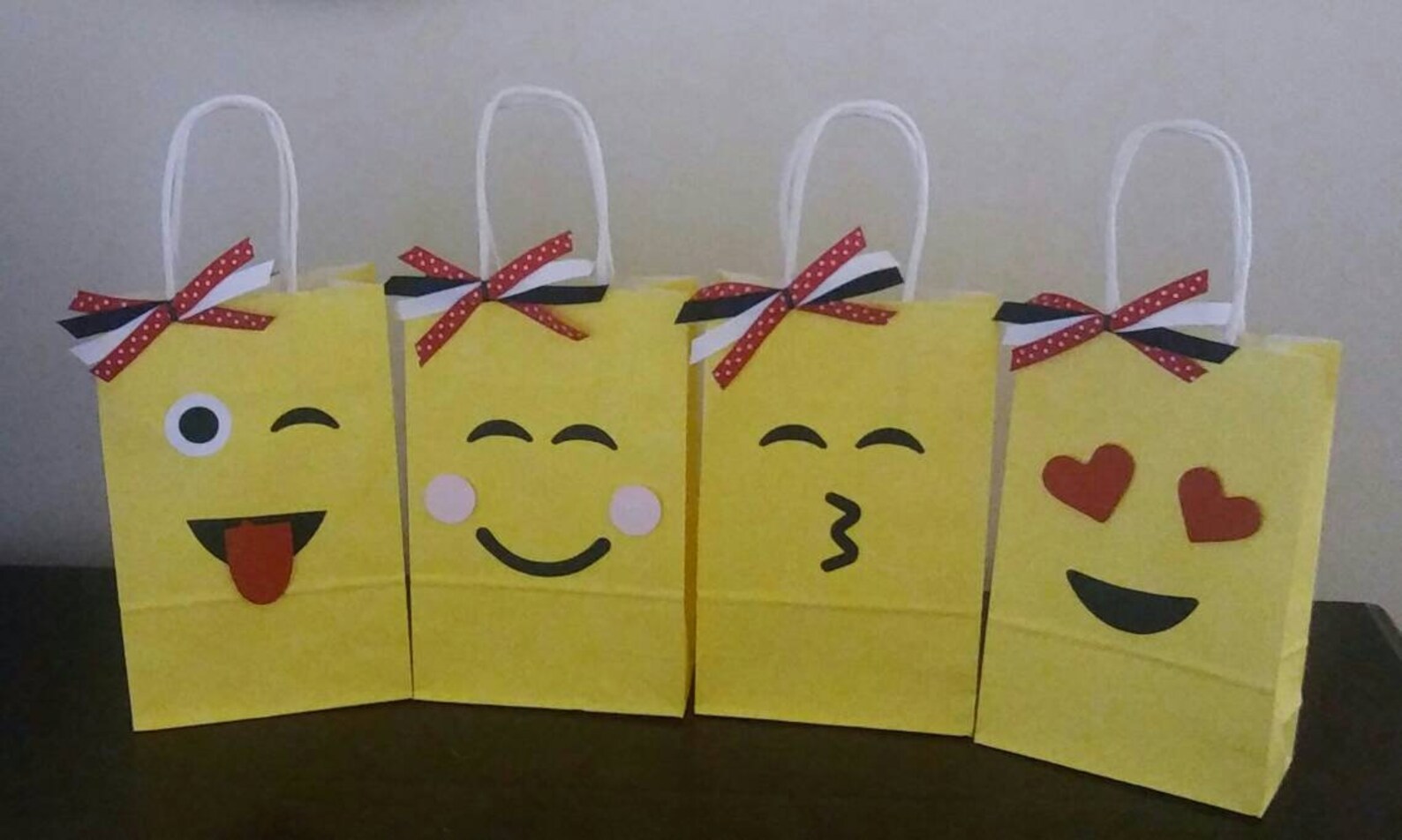 Emoji Favor Loot Bags Emoji Party Bags Emoji Party Favors Etsy