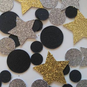 Glittery Stars Película Hollywood Tema Personalizar Confeti Fiesta de Cumpleaños Decoración de fiestas ? Decoración de mesa