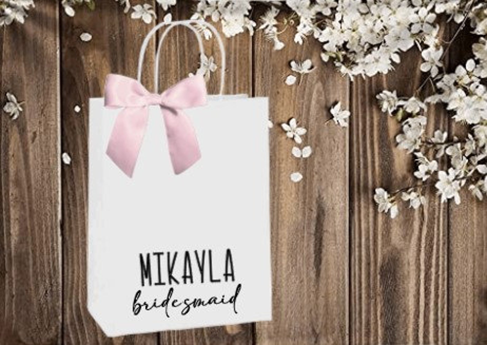Personalized Bridesmaid Gift Bag / Bridesmaid Party Gift Bag ...