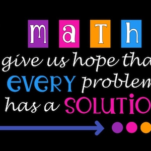 Teachers School Bulletin Board  Cutouts  DIY Kit  &quot;Math Give Us Hope&quot;| Back to School Decoration  | Bulletin Board Cutouts Decor