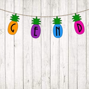 Pineapple Paper Banner Classroom Decoration | Classroom Wall Decor | Pineapple Birthday Party | Party Decor | School Decor | Classroom Decor