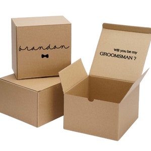 Groomsman Proposal Box / Wedding Proposal Box / Groomsman Gift Ideas / Proposal Box / Gift Box / Personalized Gift Box / Empty Gift Box