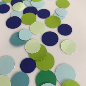 Green Blue Circles Confetti | Table Decoration | Birthday Party Decoration |Personalized Confetti