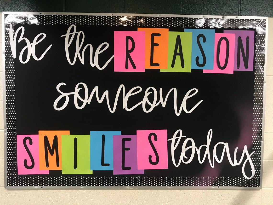 Teachers School Bulletin Board Cutouts DIY Kit "be the Reason Someone ...
