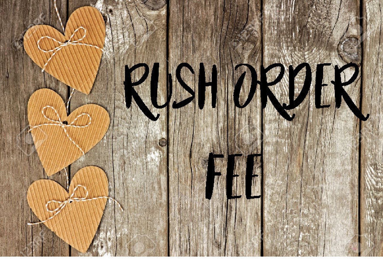 RUSH ORDER FEE - Etsy