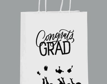 Abschlussfeier Geschenktasche / Abschlusstasche / Glückwunsch grad / Geschenktasche / personalisierte Geschenktasche / Individuelle Geschenktasche