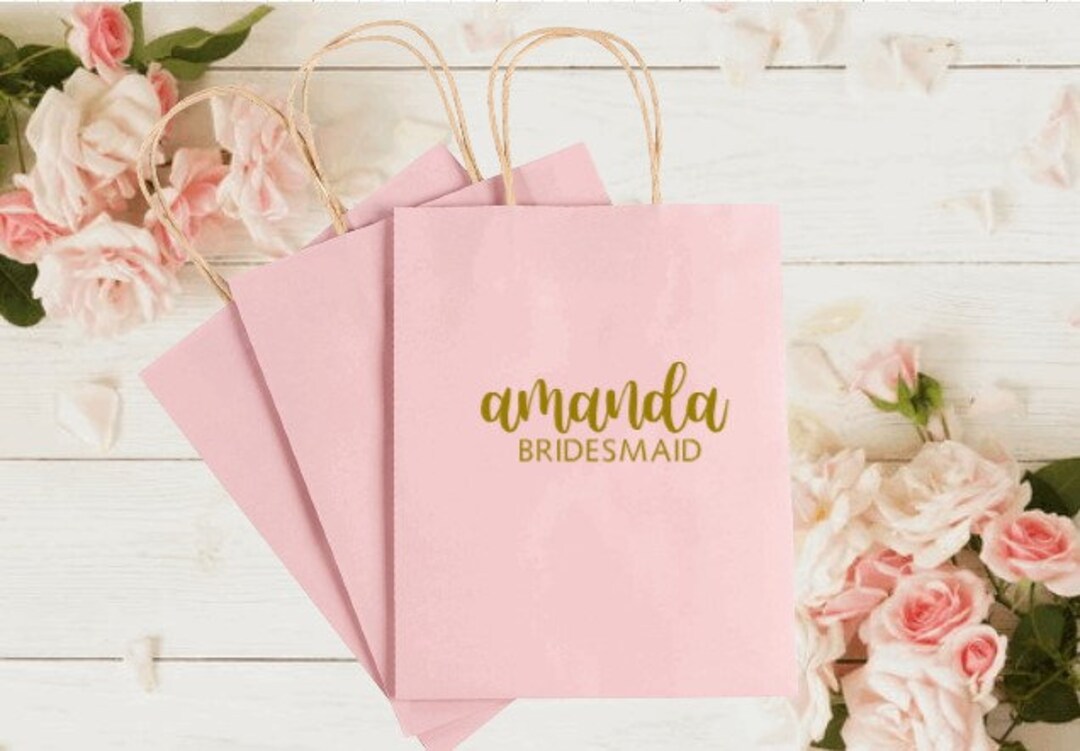 Personalized Bridesmaid Gift Bag / Bridesmaid Party Gift Bag ...
