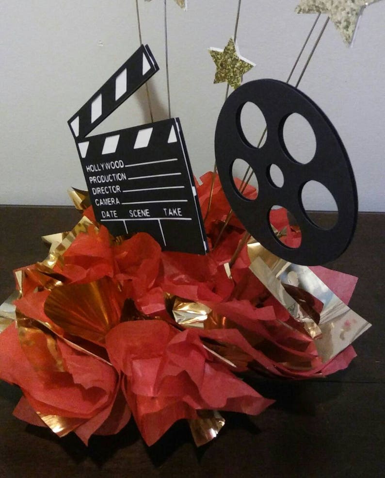 Hollywood Movie Theme Cake Topper 6 Film Reel Cake Etsy