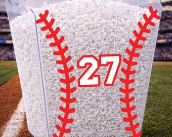 Personalized Baseball Team Gift | Baseball Favors | Baseball Holiday Gift | Baseball Centerpieces | Sports Bulk Treats Bags | Candy Buffet