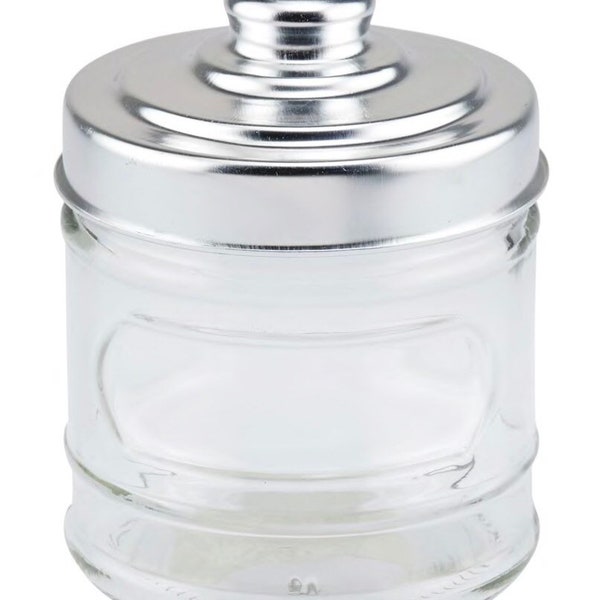 Classic Glass Storage Jars with Lids | Kitchen Decor | Bathroom Decor | Bath and body products 12oz