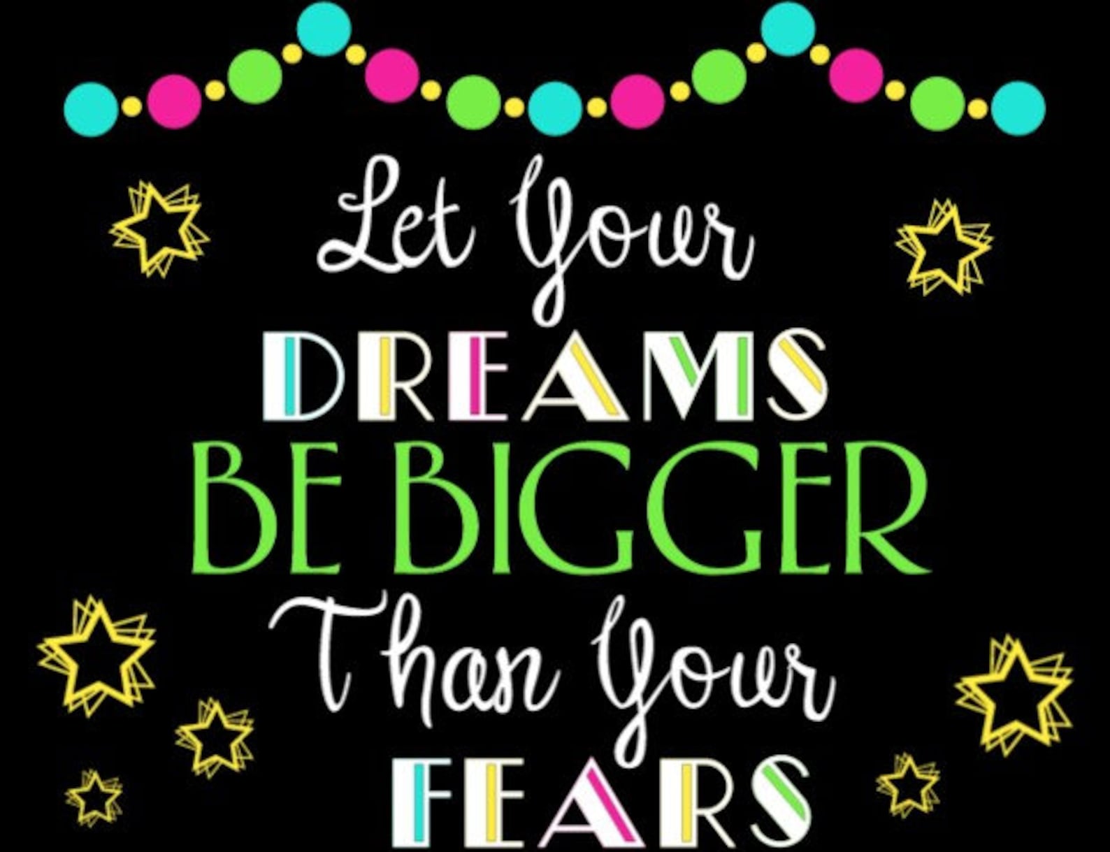 Teachers School Bulletin Board Cutouts DIY Kit "be Bigger" | Back to ...