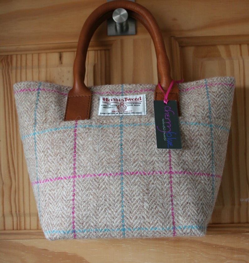 harris tweed small tote bag